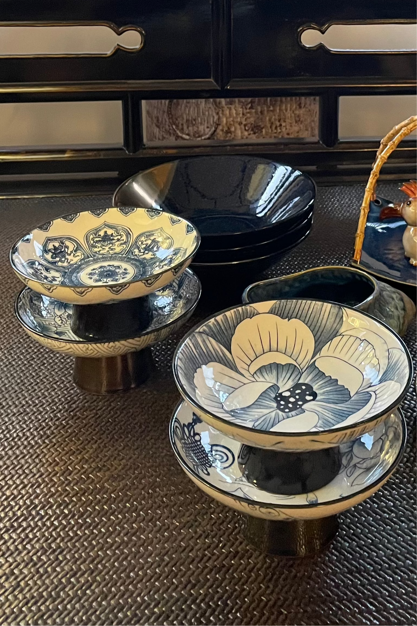 Footed Ceramic Bowls