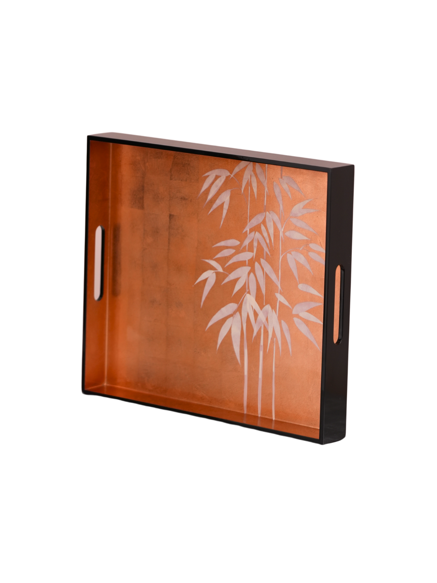 Lacquer Copper Bamboo Design Tray