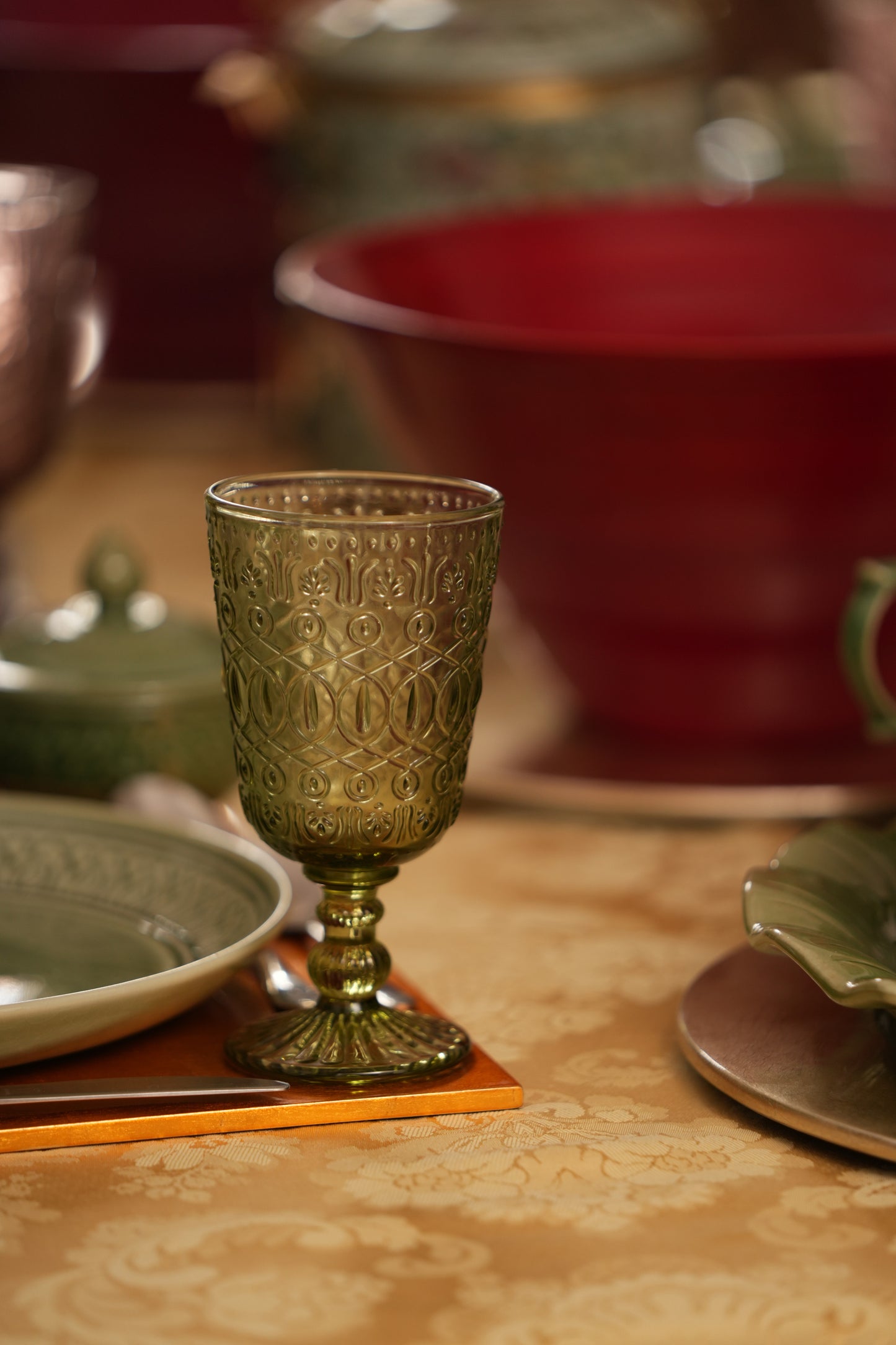 Etched Stem Glasses (Set of 4)