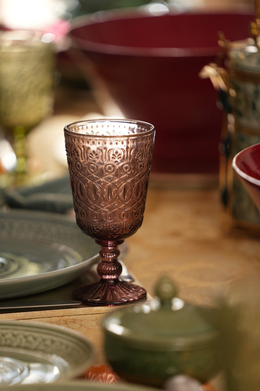 Etched Stem Glasses (Set of 4)