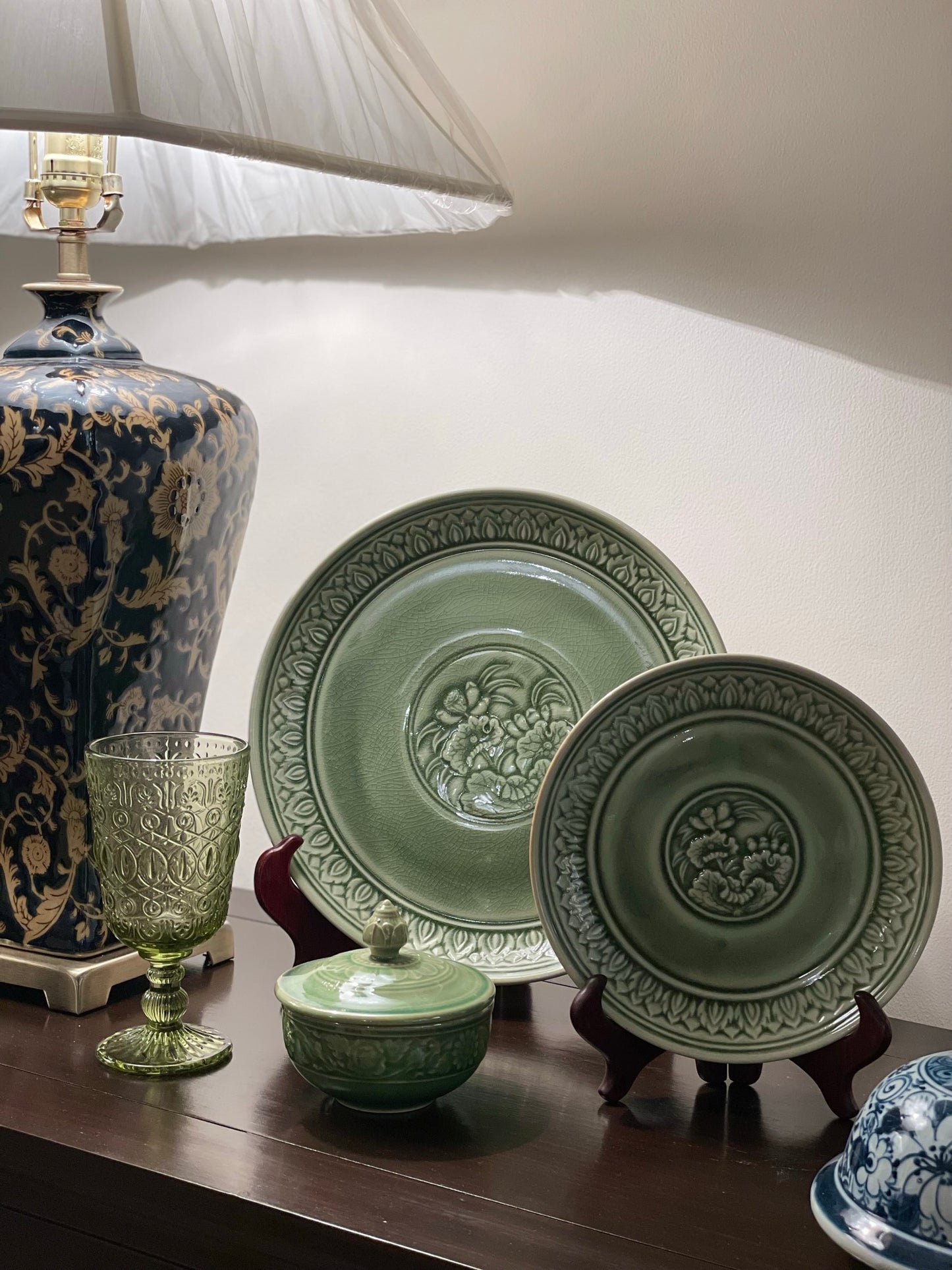 Thai Celladon Dinner Set