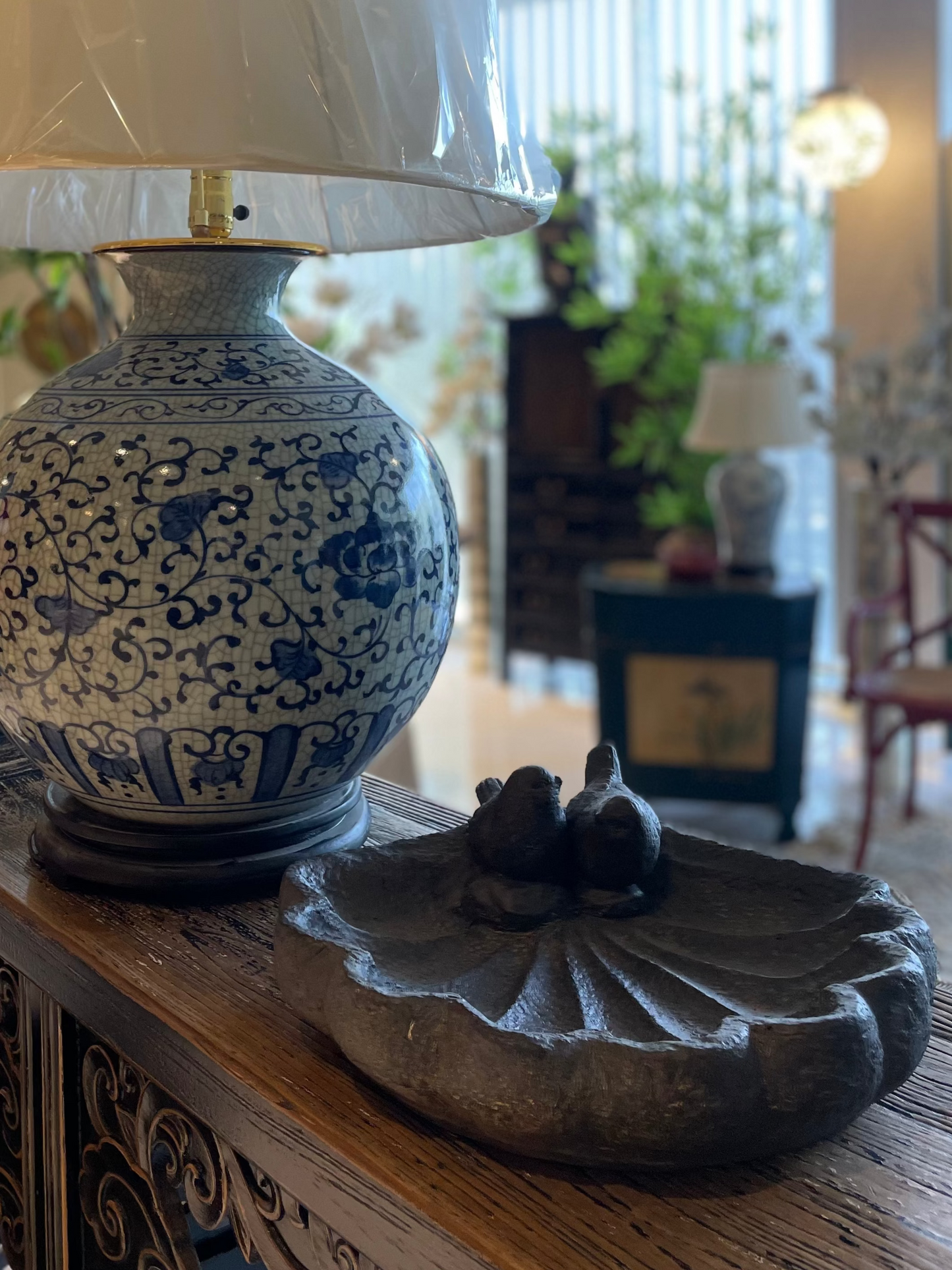 Grey Birdbath