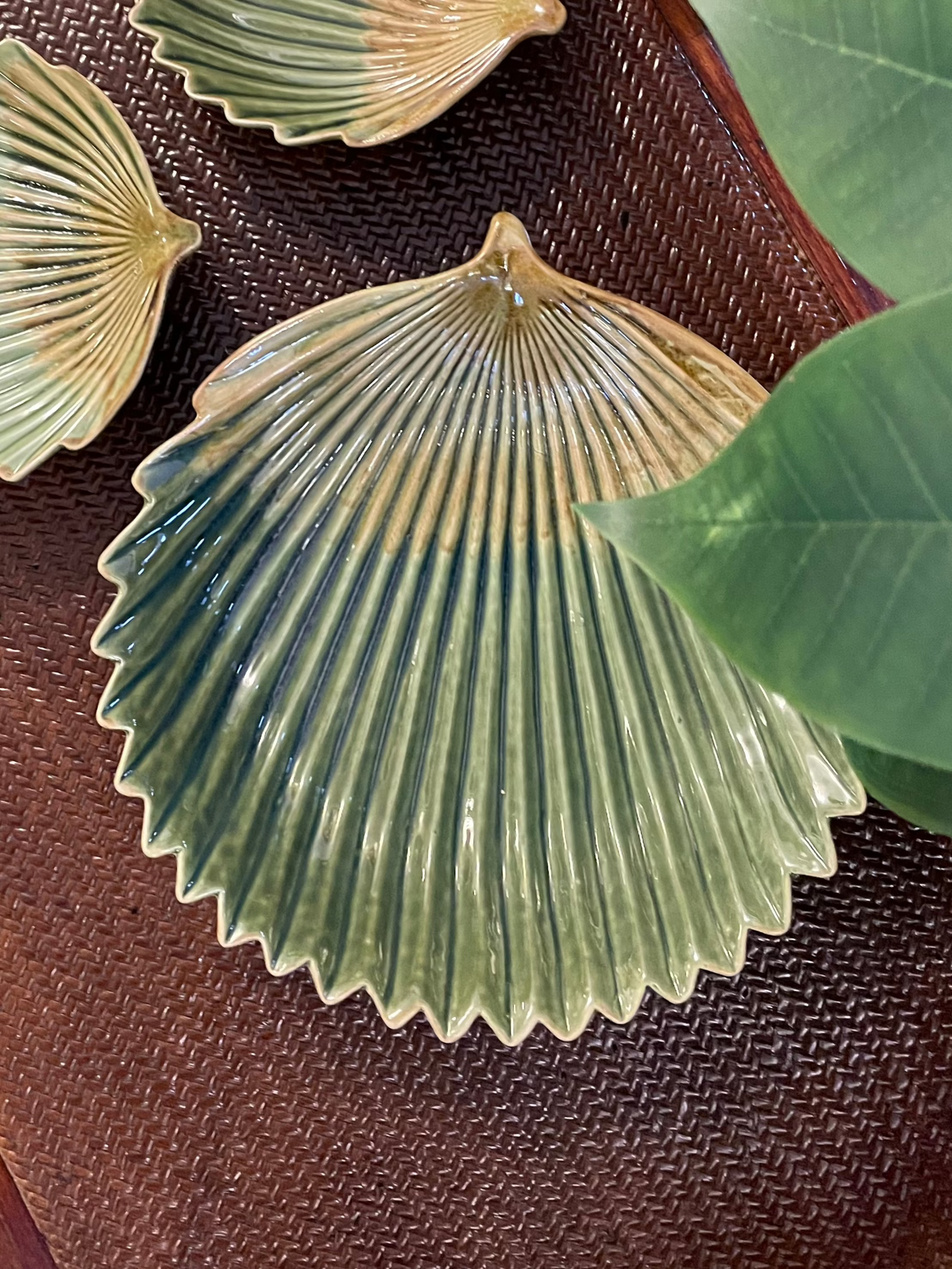 Palm Ceramic Platter