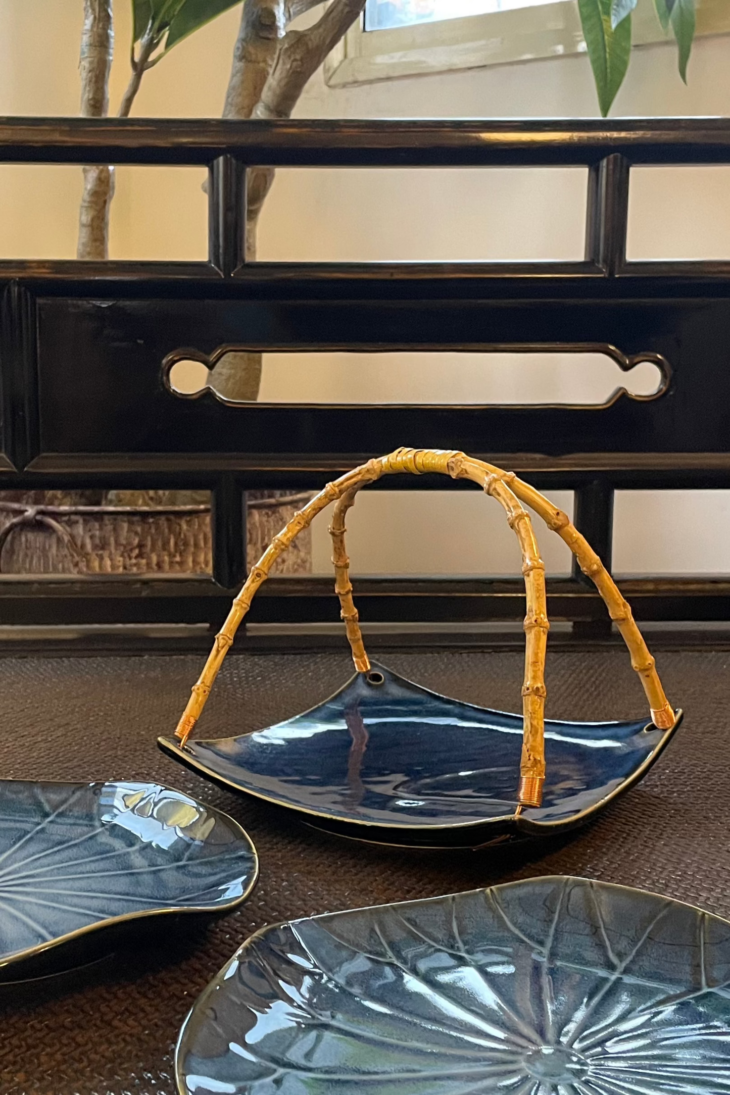 Bamboo Handle Platter