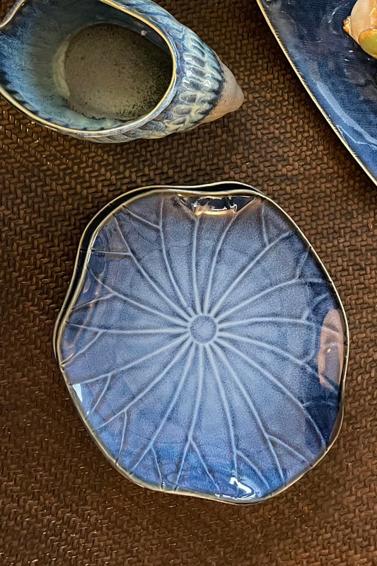 Ceramic Lotus Leaf Platter