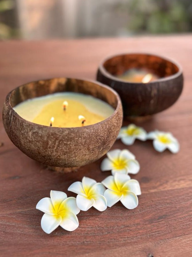 Fragranced Candle in Natural Coconut Shell