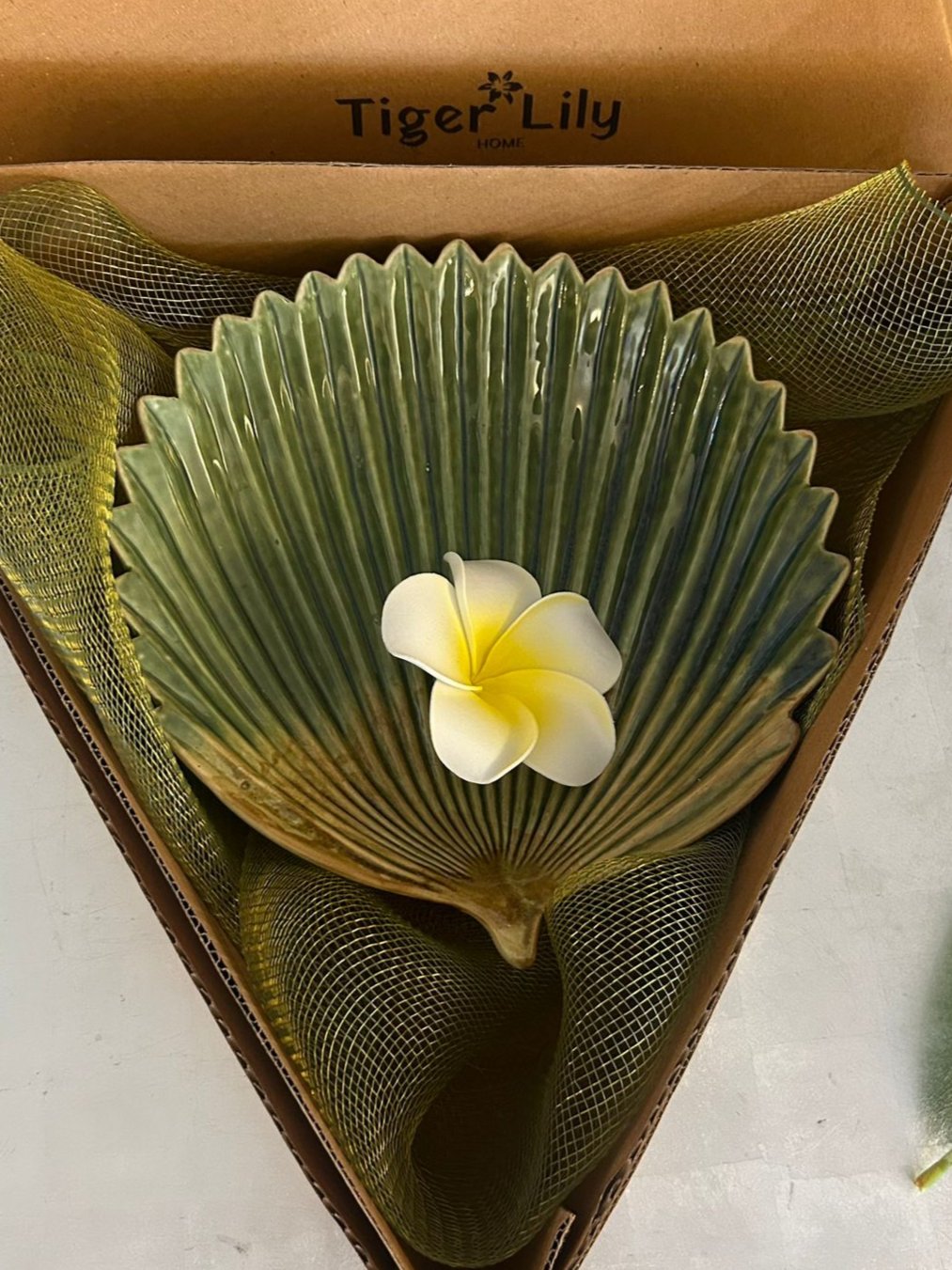 Palm Ceramic Platter