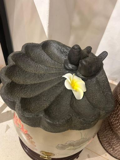 Grey Birdbath