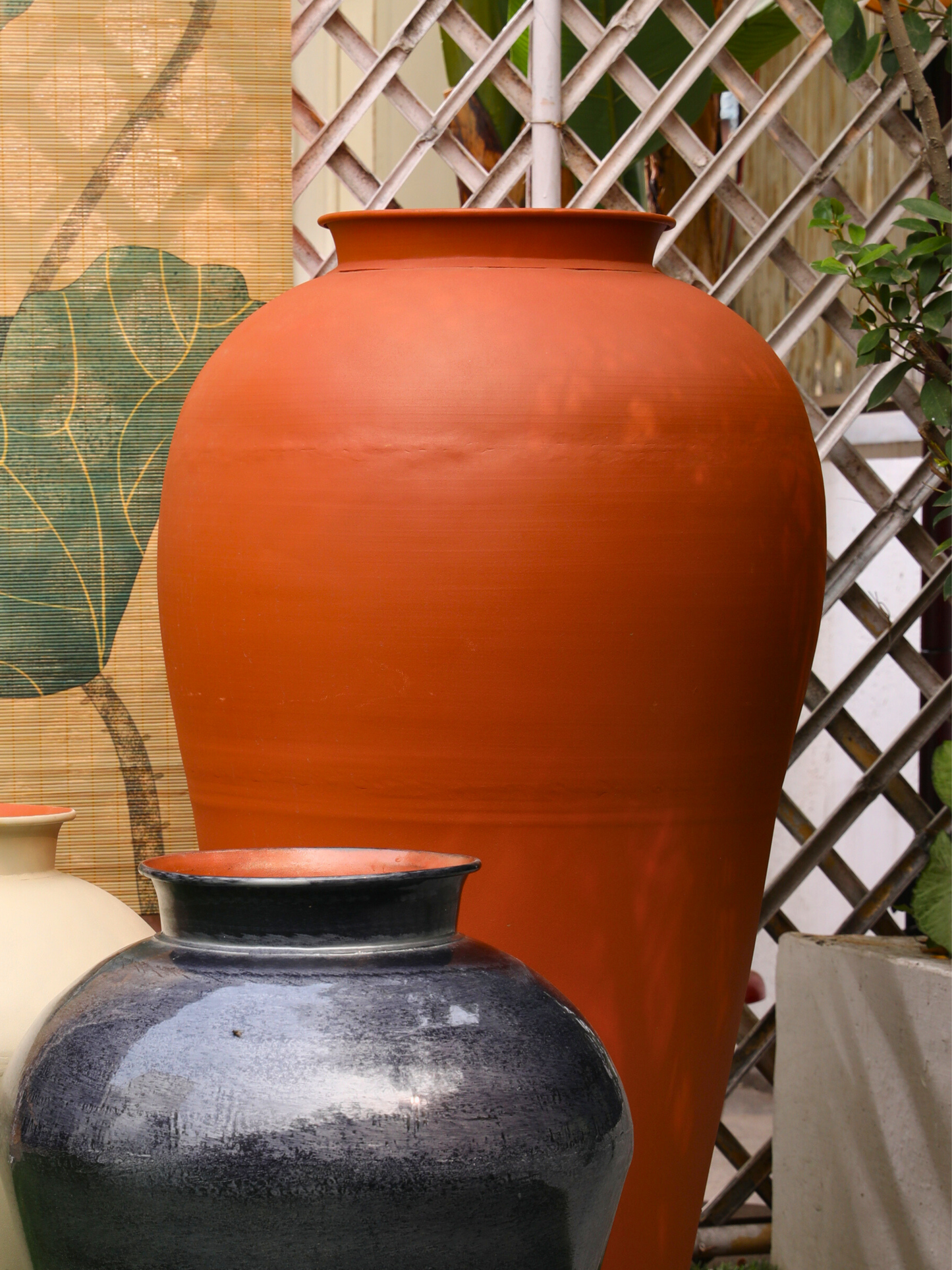 Metal Terracotta Urn
