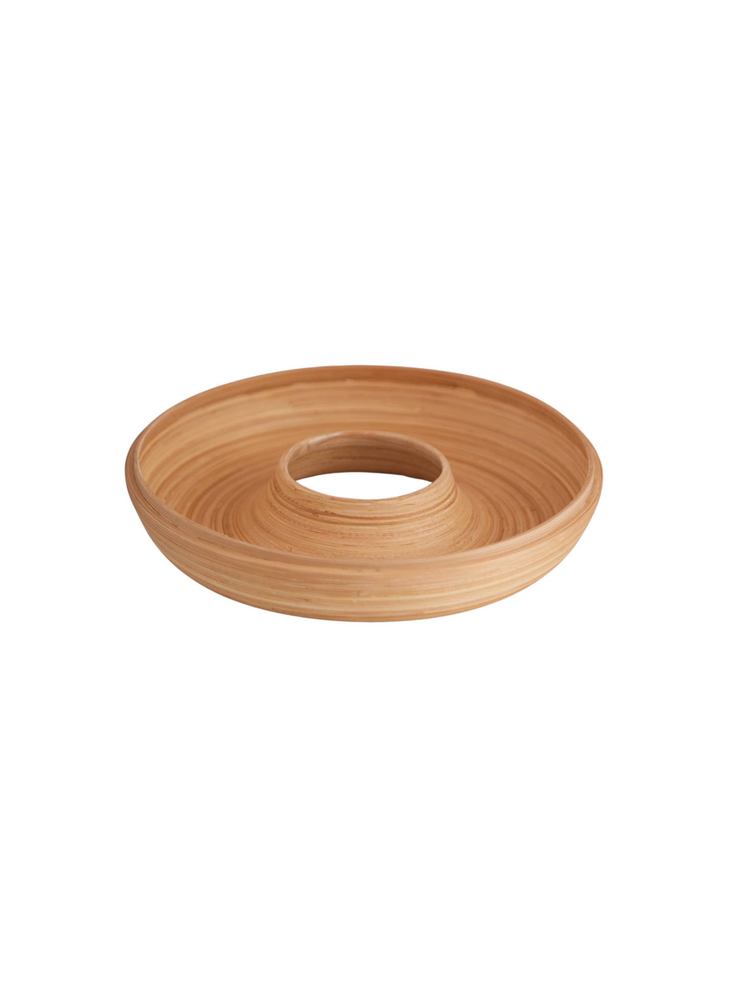 Lacquer & Bamboo Donut Bowl