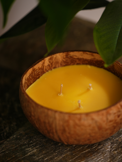 Fragranced Candle in Natural Coconut Shell