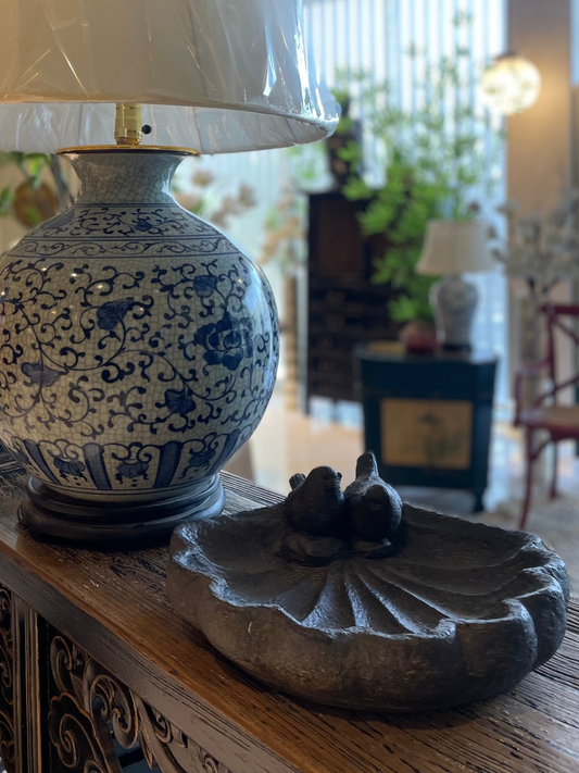 Grey Birdbath