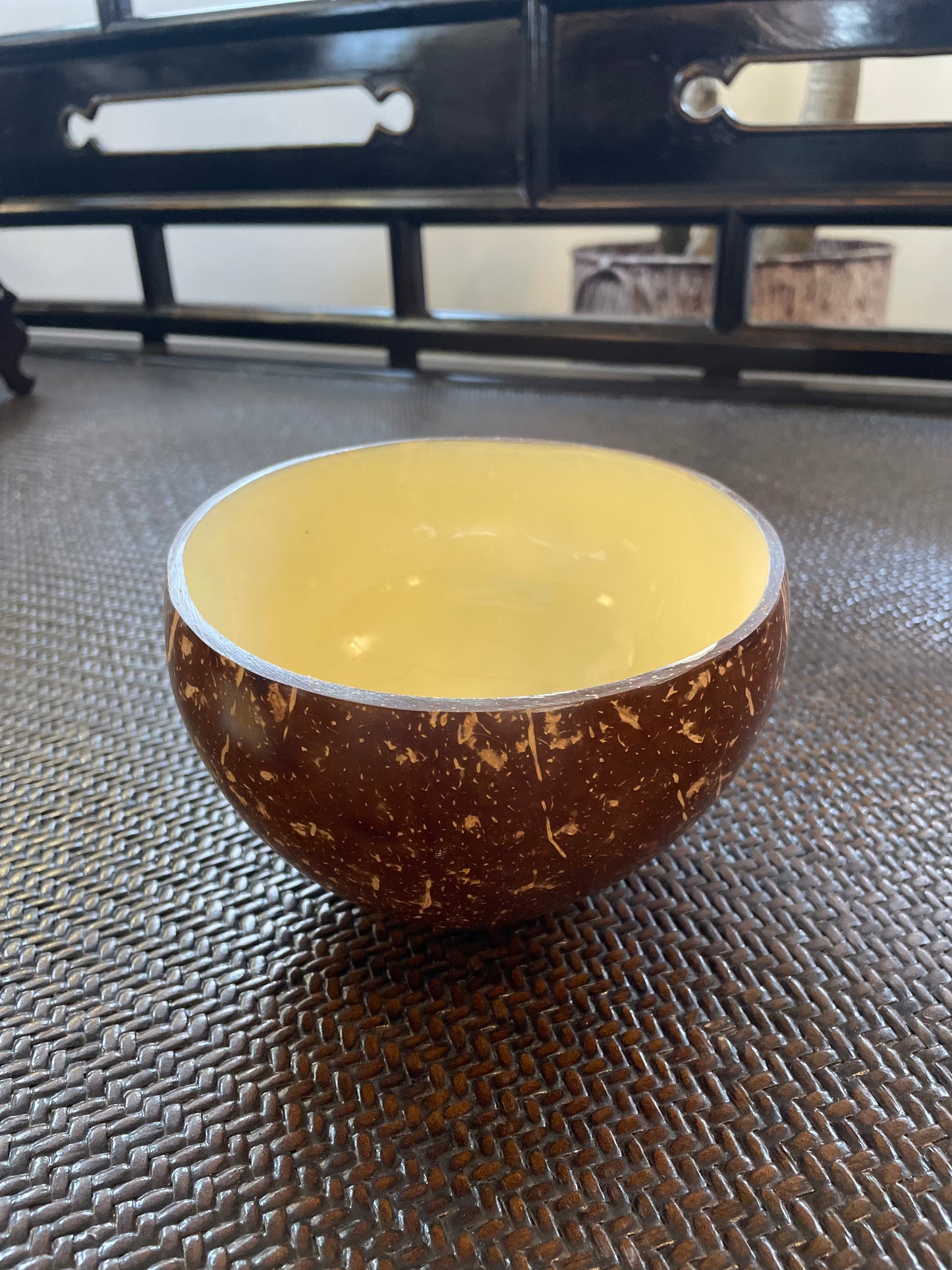 Coconut Bowl & Candle Set