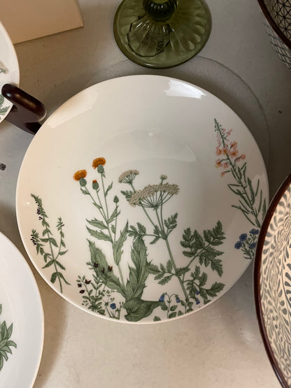 Floral Snack Plates (Set of 4)