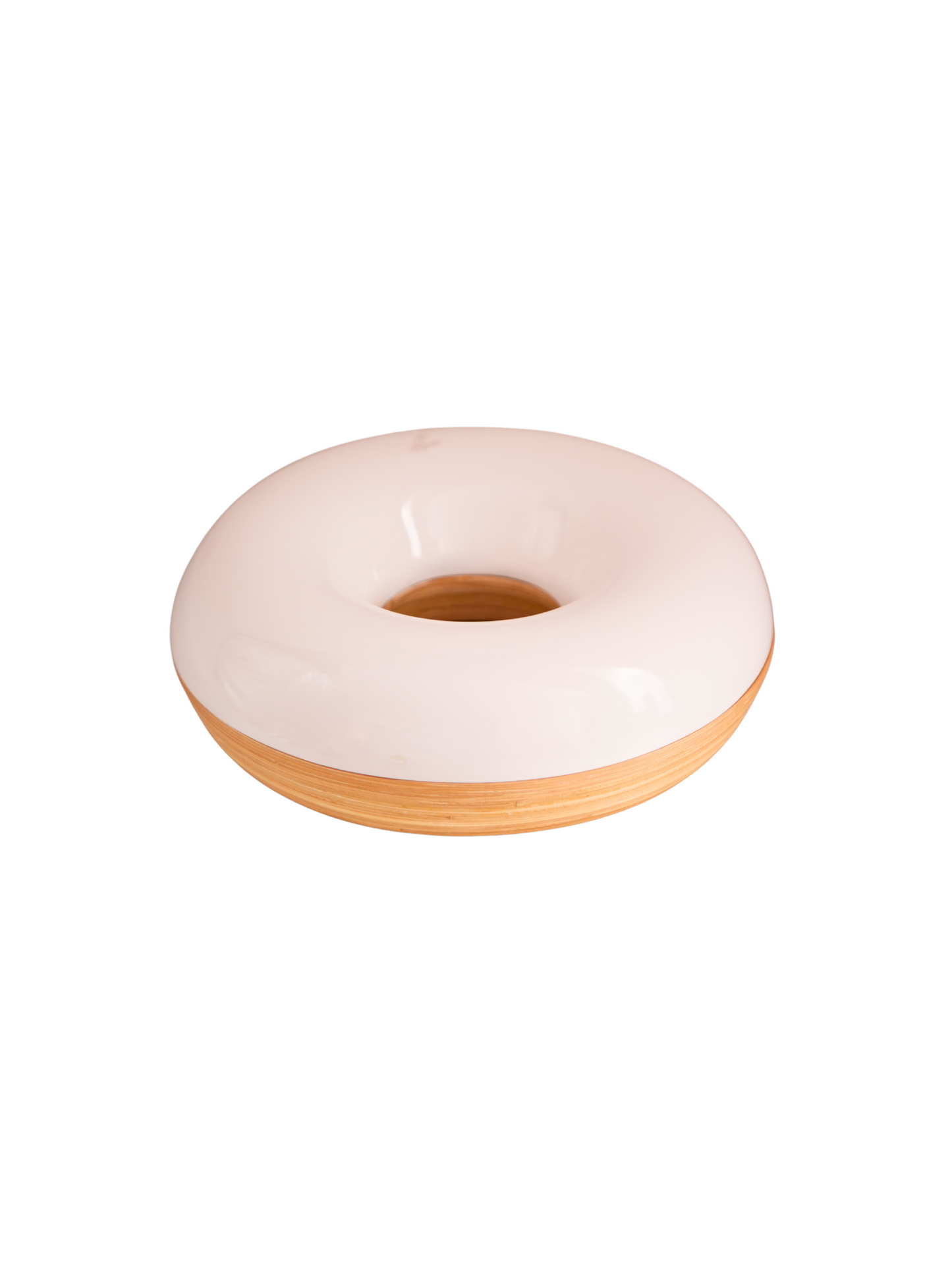 Lacquer & Bamboo Donut Bowl